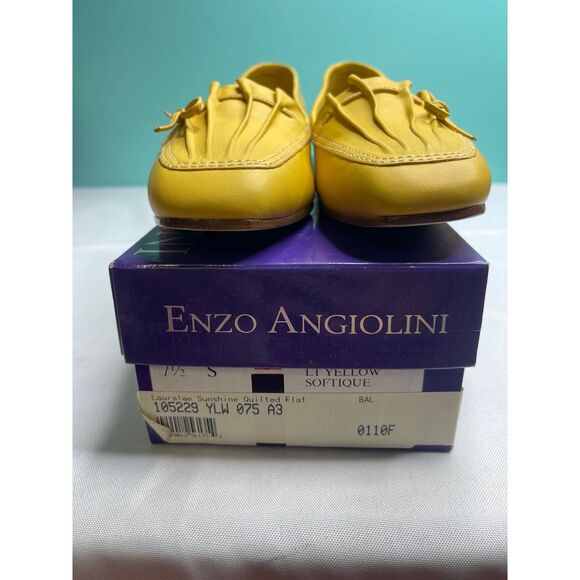 Vibrant Yellow Enzo Angiolini Loafers - Picture 2 of 7